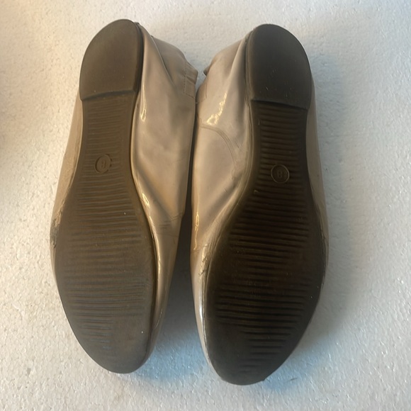 Mossimo nude round toe ballet flats back elastic nude cream rare women’s size 8 - Picture 5 of 6